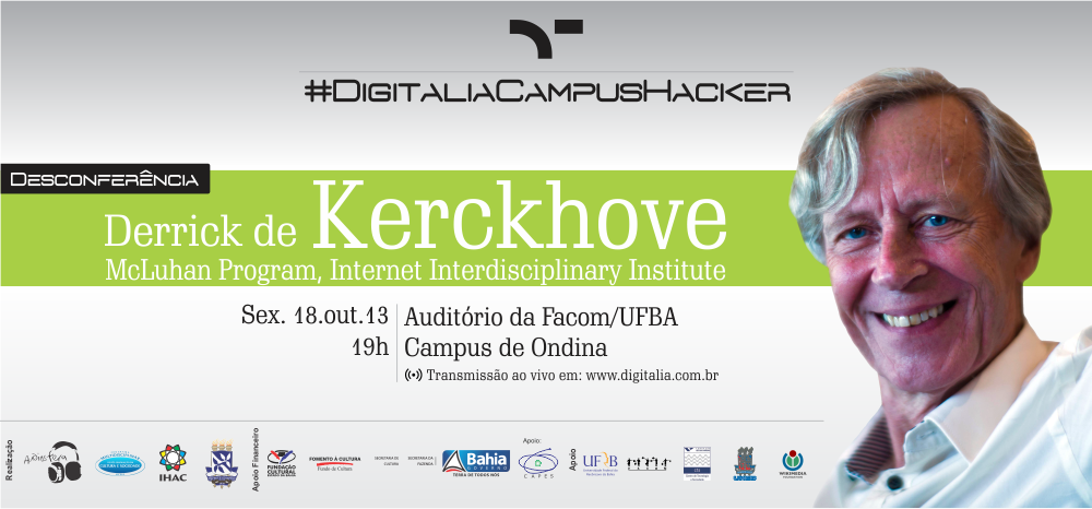 Link ao vivo com o Professor canadense Derrick de Kerckhove